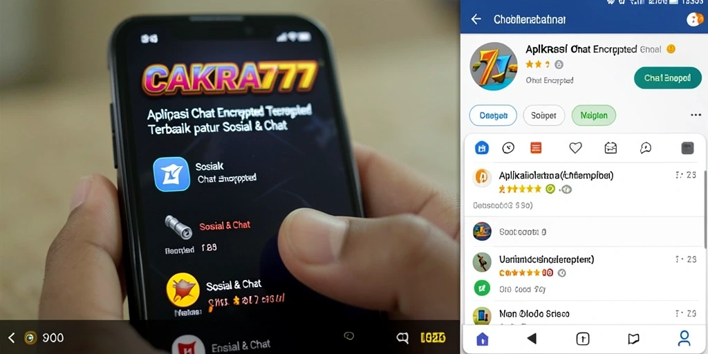 Antarmuka pengguna CAKRA777 yang modern dan aman untuk chatting.