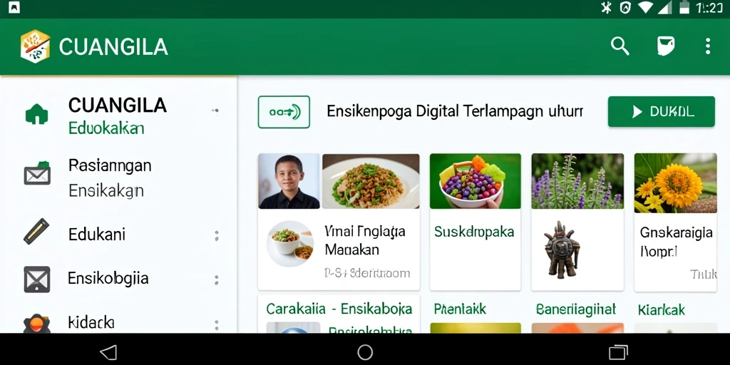 Antarmuka aplikasi CUANGILA yang menarik dan informatif.