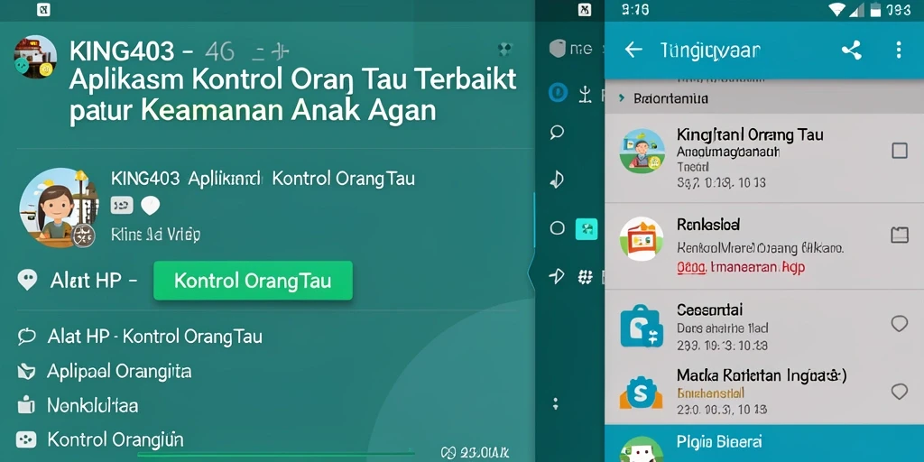Tampilan antarmuka KING403 yang mudah digunakan dan informatif.