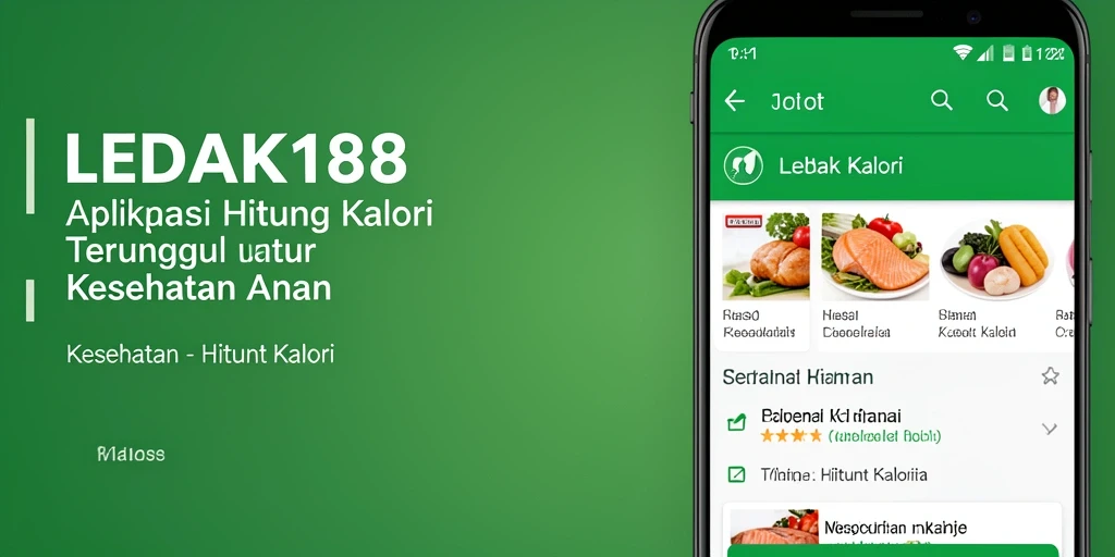 Antarmuka LEDAK188 menunjukkan fitur Hitung Kalori dengan jelas.