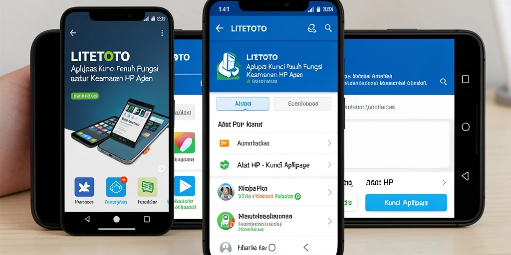 Tampilan antarmuka LITETOTO yang intuitif untuk penguncian aplikasi.